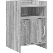 vidaXL Nachttafels Grijs Sonoma 40 x 36 x 60 cm Bewerkt hout