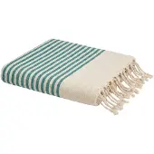 Reva - Fouta van gerecycled katoen - Turkoois 100 x 200 cm