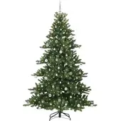 vidaXL Kunstmatige Hinged Kerstboom Groen 240 cm PVC en Staal