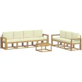 vidaXL Buiten bank set 7 st