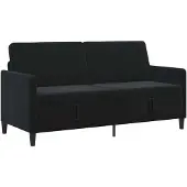 vidaXL Sofa met Opbergruimte Zwart 172 x 78 x 87 cm Polyester