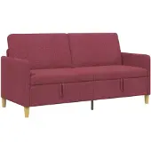 vidaXL Sofa met Opbergruimte Wijnrood 172 x 78 x 87 cm Polyester