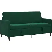 vidaXL Sofa met Opbergruimte Donkergroen 172 x 78 x 87 cm Polyester
