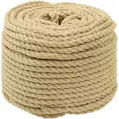 vidaXL Boottouw 8 mm 500 m Naturel