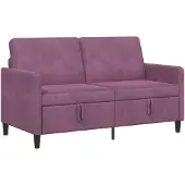 vidaXL Sofa met Opbergruimte Paars 152 x 78 x 87 cm Polyester