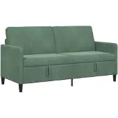 vidaXL Sofa met Opbergruimte Zeegroen 172 x 78 x 87 cm Polyester