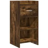 vidaXL Dressoir Gerookt eiken 40 x 36 x 80 cm Bewerkt hout