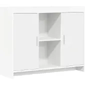 vidaXL Dressoir Wit 98,5 x 33 x 80 cm Bewerkt hout