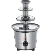 TIM. TIM Chocoladefontein-Chocoladefontein-Chocoladedruppels-Zilver-19cmx19cmx33cm