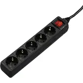 Hama 00137267 Stekkerdoos Zwart Randaarde stekker 1 stuk(s)