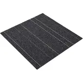 vidaXL Vloertegel Donkergrijs met Strepen 50 x 50 cm 4 pcs