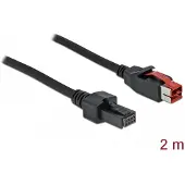 DeLOCK PoweredUSB cable male 24 V to 2 x 4 pin male 2 m for POS printers and terminals