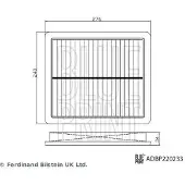 Blue Print ADBP220233 Luchtfilter