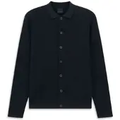 Bugatti Herren Gebreid vest met knoopsluiting en polokraag
