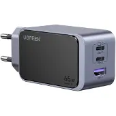 UGREEN Nexode S Laadadapter 65 W 2x USB-C, 1x USB-A USB PD 3.0, Fast Charge Grijs Binnen GaN