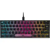Corsair Bedraad Mechanisch Gaming Toetsenbord K65 RGB Mini Zwart - Franse Azerty