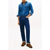 Tommy Hilfiger Western Shirt Noah Noah Indigo Size: M | Casual Shirts Outlet | Heren | Blauw