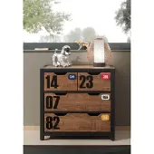 Vipack Commode 3 tiroirs Alex