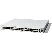 Cisco Catalyst 1200-48T-4X - Switch - Laag 3 - Smart - 48 x 10/100/1000Base-T + 4 x 10 Gigabit SFP+ - voor montage in een rack