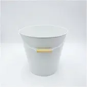 UNUS Emmer metalen diameter 29 cm wit