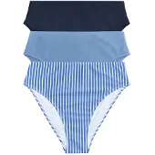 The Set Bikinibroek blauw / navy / wit