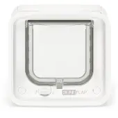 Noname Flap Dualscan Microchip Kattenluik Wit 20 x 20 x 7 cm