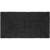 vidaXL Gebied Tapijt Donkergrijs 80 x 150 cm Jute
