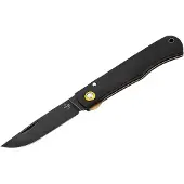 Böker Plus Rusticus Medium All Black 01BP0042, Blackwashed 420 Stainless Steel, Ebony Wood zakmes