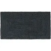 vidaXL Gebied Tapijt Donkergrijs 60 x 110 cm Jute
