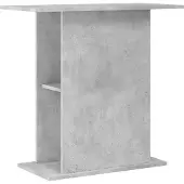 vidaXL Aquariumstandaard 75x36x72,5 cm bewerkt hout betongrijs
