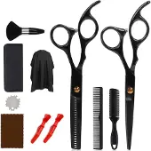 INF Kappersset met schaar, kammen, clips, jas 11 delen