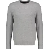 Tommy Hilfiger Seasonal Structure Crewneck Light Grey Heather Size: M | Sweaters Outlet | Heren | Grijs