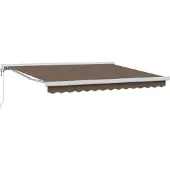 vidaXL Uitschuifbare luifel Taupe 450 × 300 cm Stof en Metaal