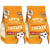 Lily's Kitchen 2x Kattenvoer Droog Adult Kip & Groenten 800 Gr