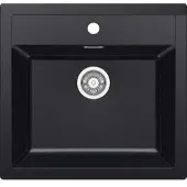 Franke Sirius - SID 610 tectonite spoelbak, 56x53 cm, zwart 114.0264.011