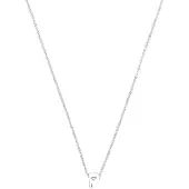 Luxenter Ketting 'Alphabet P' zilver