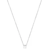 Luxenter Ketting 'Alphabet C' zilver