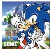 Sonic The Hedgehog Island Hand- en Gezichtshanddoek, 30x30cm