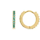 Luxenter Oorbellen 'Valarys' goud / groen