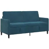 vidaXL Sofa met Opbergruimte Blauw 172 x 78 x 87 cm Polyester