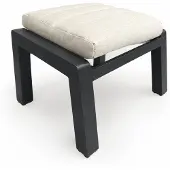 SenS-Line Hocker Valentina - Aluminium - Antraciet -