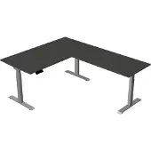 Kerkmann Elektrisch Zit-Sta Hoekbureau Move New Base 160x200 cm – Antraciet