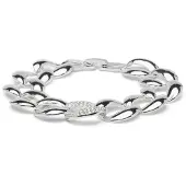 Luxenter Armband met glanzende zirkonia en rhodiumafwerking - Shinthi