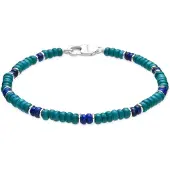 Luxenter Armband met zilveren afwerking en turkoois - Ipola