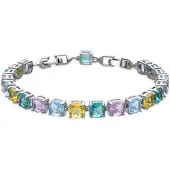 Luxenter Armband met zilveren afwerking en veelkleurige zirkonia - Dow