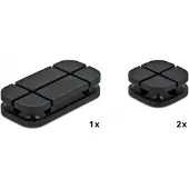 DeLOCK Cable Holder Combo Set 3 pieces black