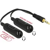 DeLOCK Jack splitter - Jack 3,5 mm Stereo stekker naar 2 x Jack 3,5 mm Stereo