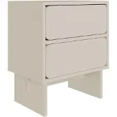 Selsey Nachtkastje Windy | Design spaanplaat beige 49.6x56x35 cm nachtkastjes | NADUVI