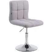 CLP Palma Lounger V2, stoffen loungestoel, in hoogte verstelbaar en draaibaar, grijs