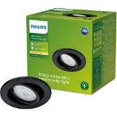 Philips Inbouwspot Tuin Fresco Zwart Gu10 4,6w